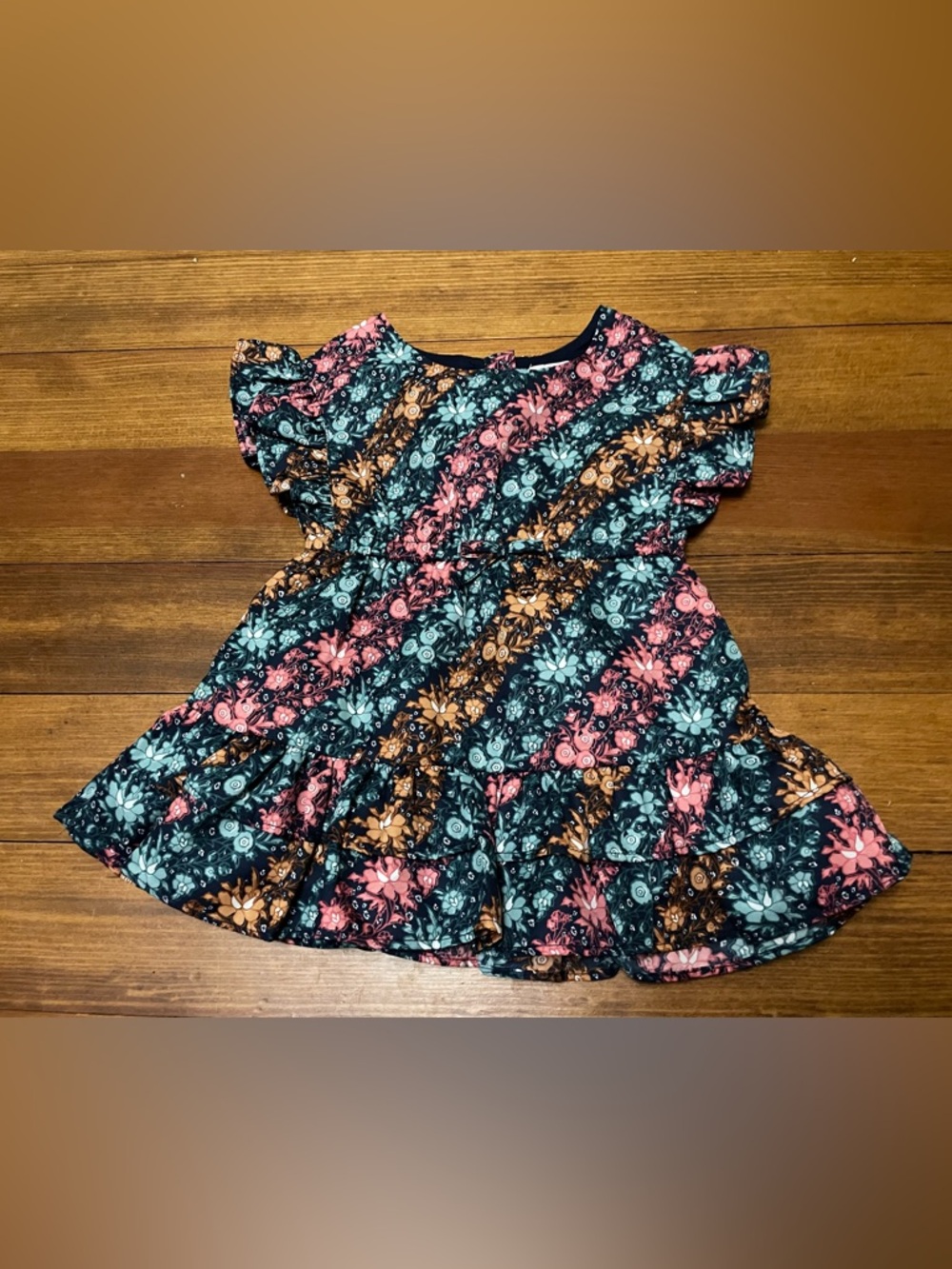 Janie and Jack Floral Tiered Dress Size 6-12 Months